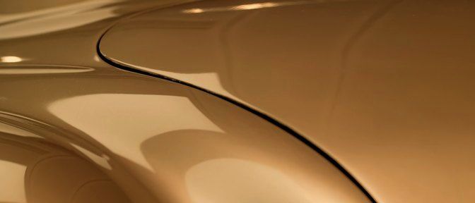 Glossy champagne paintwork